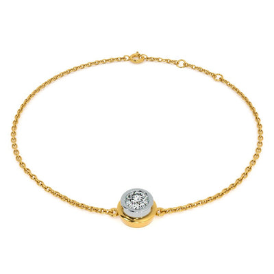 Solo 9KT Gold Lab Grown Diamond Bracelet