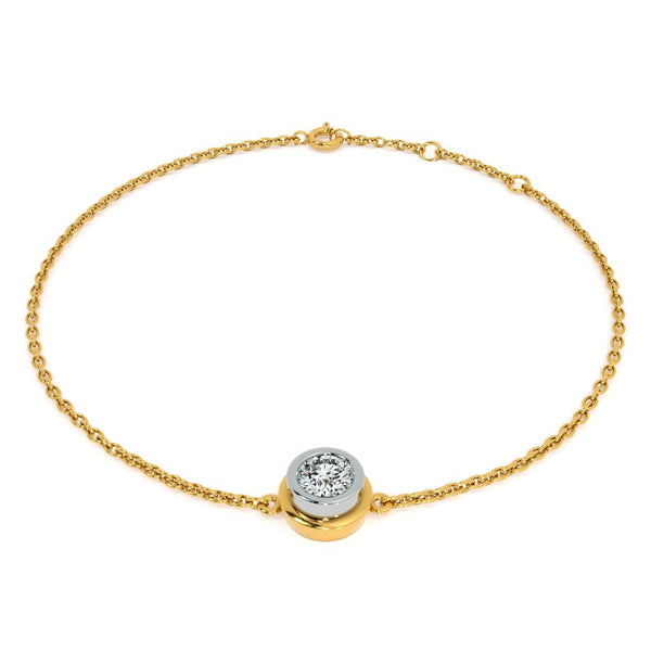 Solo 9KT Gold Lab Grown Diamond Bracelet - 3