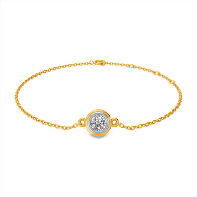 Solo 9KT Gold Lab Grown Diamond Bracelet