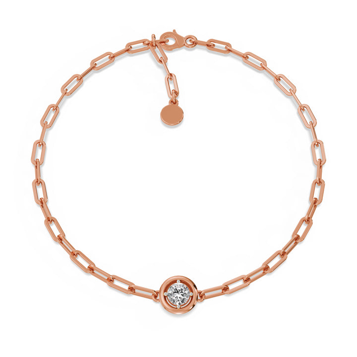 Orbit 9KT Gold Lab Grown Diamond Bracelet - 3 