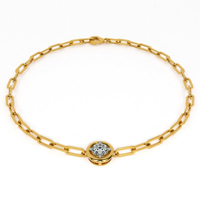 Orbit 9KT Gold Lab Grown Diamond Bracelet
