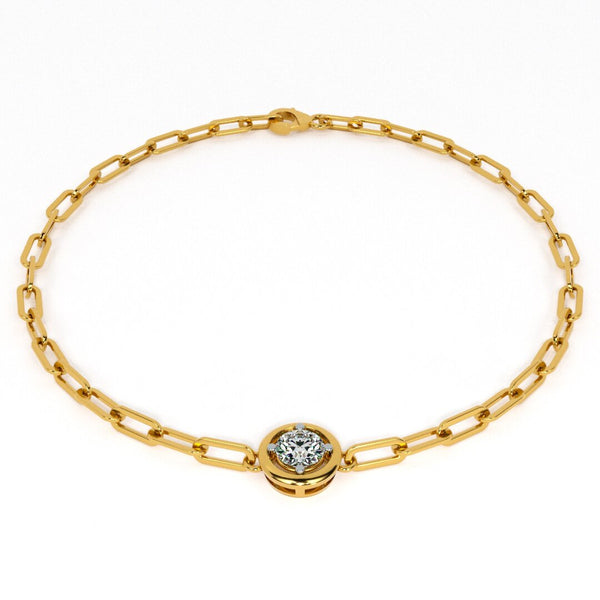 Orbit 9KT Gold Lab Grown Diamond Bracelet - 3