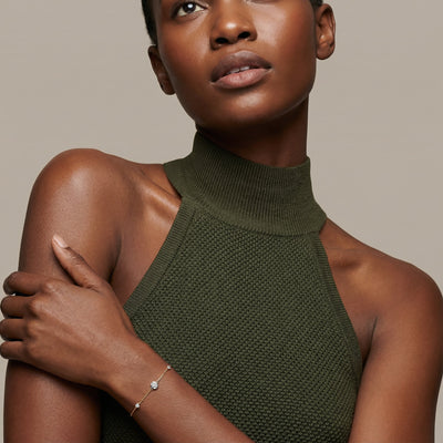 Radiant Trio 9KT Gold Lab Grown Diamond Bracelet