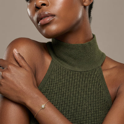 Pure Radiance 9KT Gold Lab Grown Diamond Bracelet