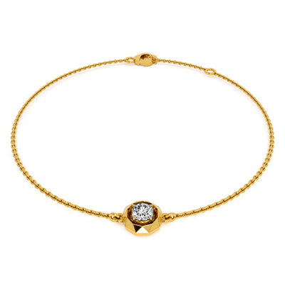 Pure Radiance 9KT Gold Lab Grown Diamond Bracelet