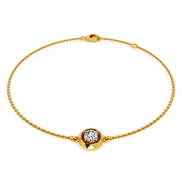 Pure Radiance 9KT Gold Lab Grown Diamond Bracelet - 3