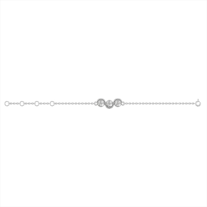Luna Trio 9KT Gold Lab Grown Diamond Bracelet - 7 