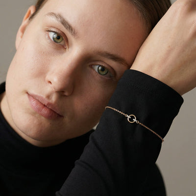 Halo Harmony 9KT Gold Lab Grown Diamond Bracelet