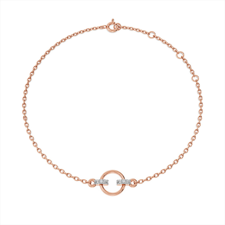 Halo Harmony 9KT Gold Lab Grown Diamond Bracelet - 1 