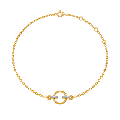 Halo Harmony 9KT Gold Lab Grown Diamond Bracelet