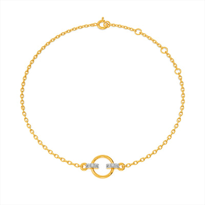 Halo Harmony 9KT Gold Lab Grown Diamond Bracelet