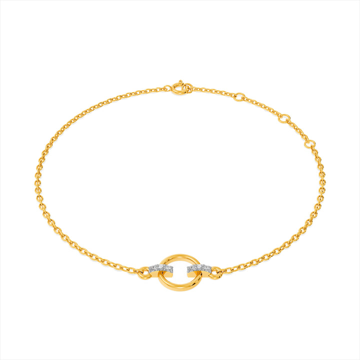 Halo Harmony 9KT Gold Lab Grown Diamond Bracelet - 4 