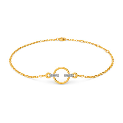 Halo Harmony 9KT Gold Lab Grown Diamond Bracelet