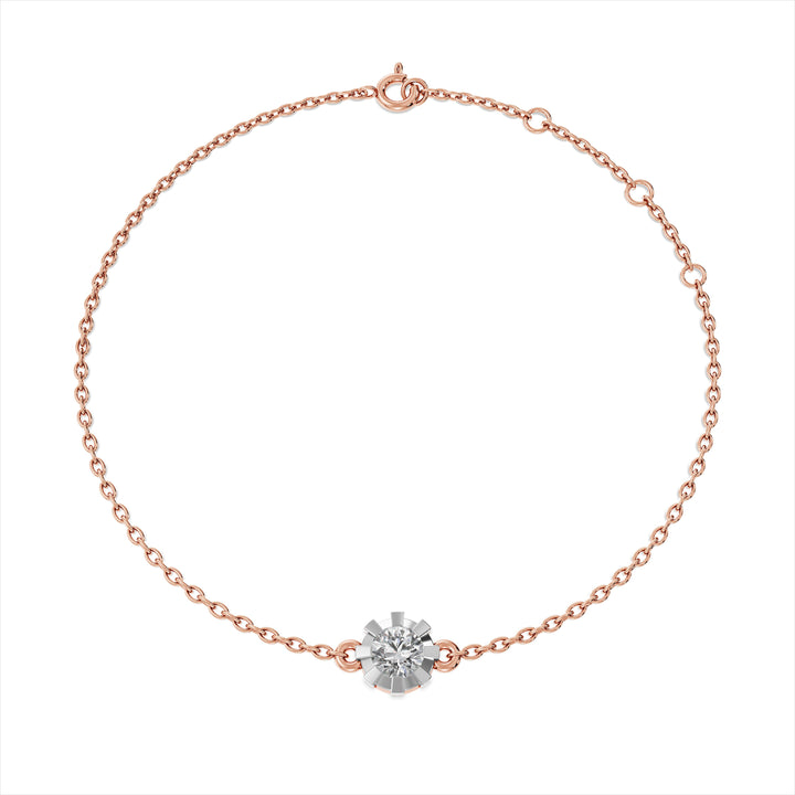 Serein Chain 9KT Gold Lab Grown Diamond Bracelet - 2