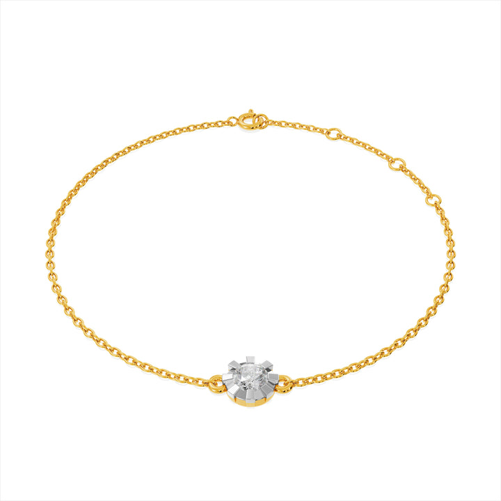 Serein Chain 9KT Gold Lab Grown Diamond Bracelet - 5