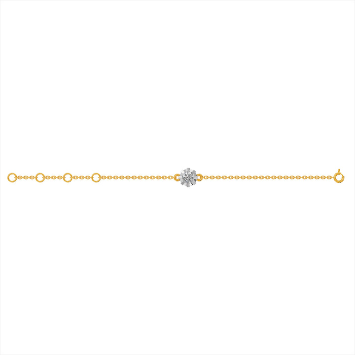 Serein Chain 9KT Gold Lab Grown Diamond Bracelet - 4