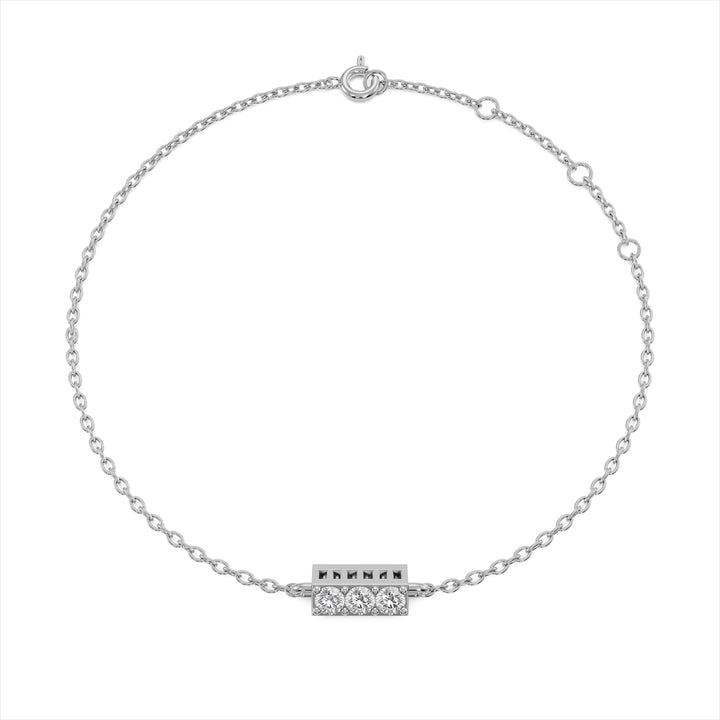 Ivory Ray 9KT Gold Lab Grown Diamond Bracelet - 1