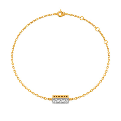 Ivory Ray 9KT Gold Lab Grown Diamond Bracelet