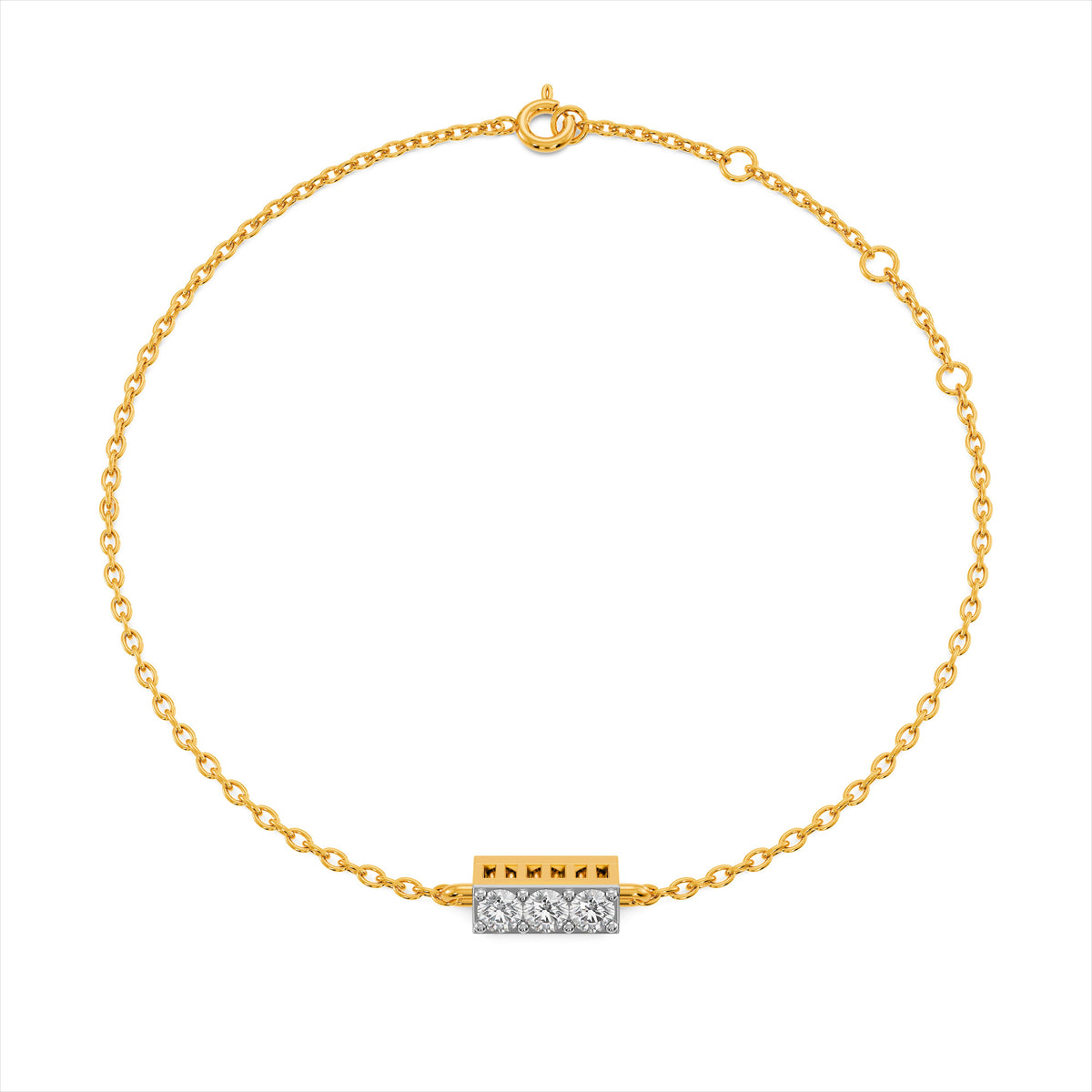 Ivory Ray 9KT Gold Laboratory Grown Diamond Bracelet