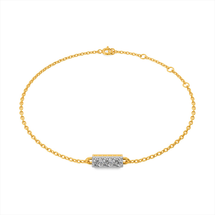 Ivory Ray 9KT Gold Lab Grown Diamond Bracelet - 5 