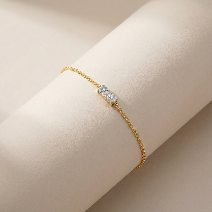 Ivory Ray 9KT Gold Laboratory Grown Diamond Bracelet – PALMONAS