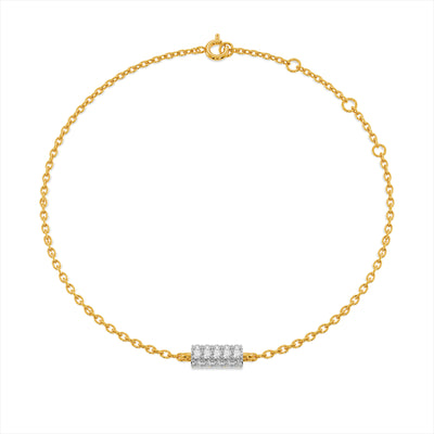 Strobe 9KT Gold Lab Grown Diamond Bracelet