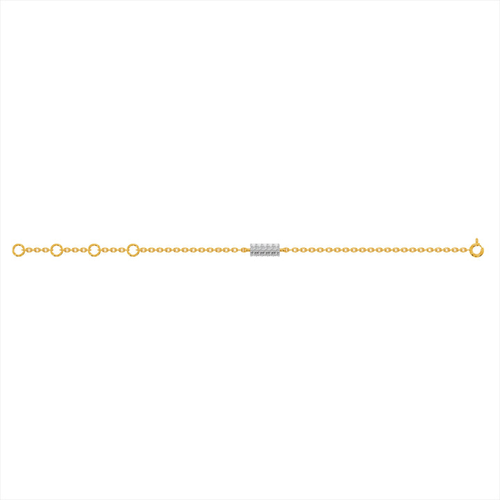 Strobe 9KT Gold Lab Grown Diamond Bracelet - 4