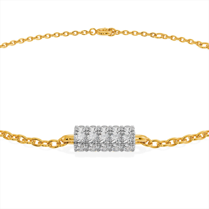 Strobe 9KT Gold Lab Grown Diamond Bracelet - 3