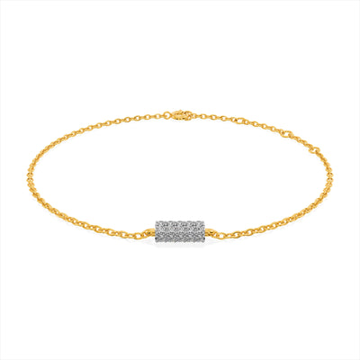 Strobe 9KT Gold Lab Grown Diamond Bracelet
