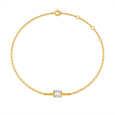 Axis Glow 9KT Gold Lab Grown Diamond Bracelet
