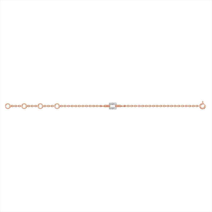 Axis Glow 9KT Gold Lab Grown Diamond Bracelet - 7 