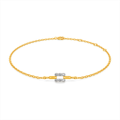 Axis Glow 9KT Gold Lab Grown Diamond Bracelet