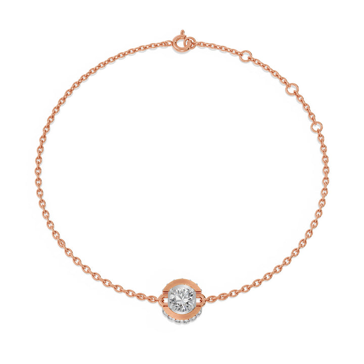 Spark Bar 9KT Gold Lab Grown Diamond Bracelet - 3 