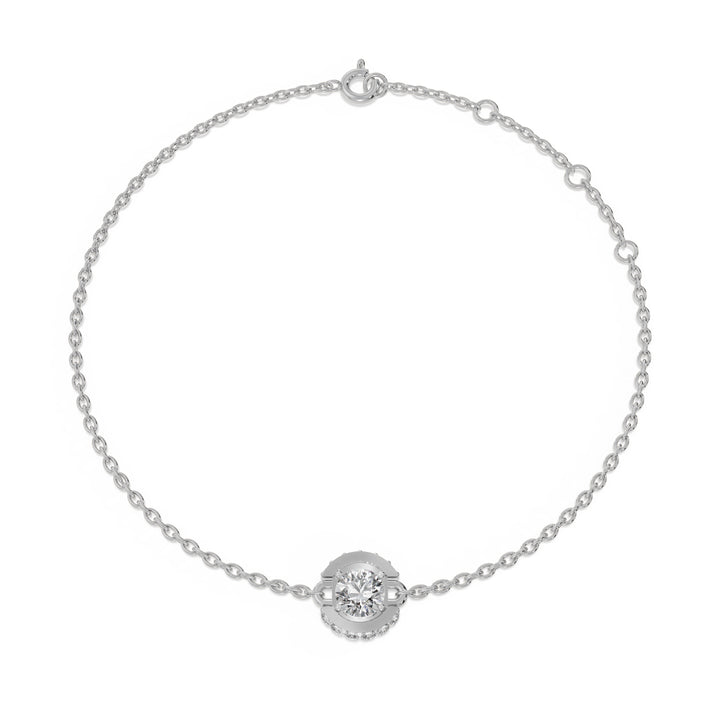 Spark Bar 9KT Gold Lab Grown Diamond Bracelet - 2 