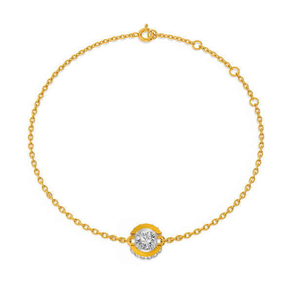 Spark Bar 9KT Gold Lab Grown Diamond Bracelet