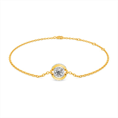Spark Bar 9KT Gold Lab Grown Diamond Bracelet