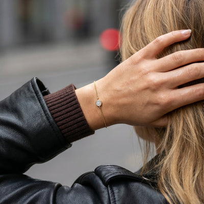 Solstice Spark 9KT Gold Lab Grown Diamond Bracelet