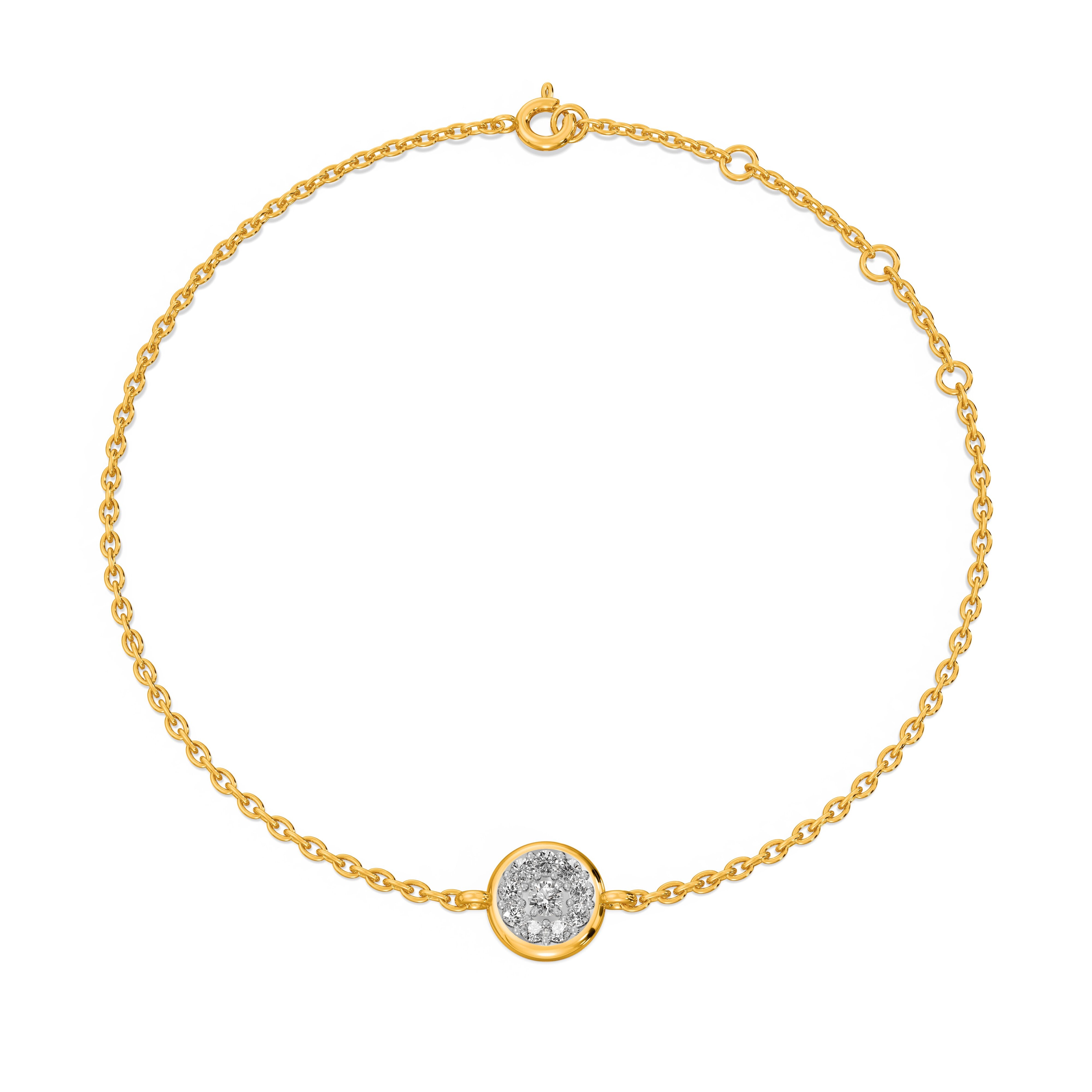 Solstice Spark 9KT Gold Lab Grown Diamond Bracelet – PALMONAS