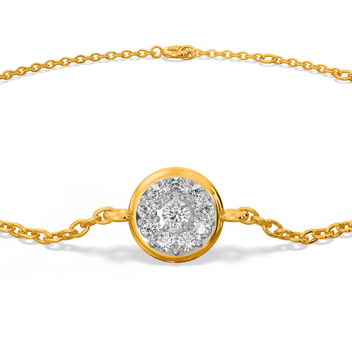 Solstice Spark 9KT Gold Lab Grown Diamond Bracelet - 8 