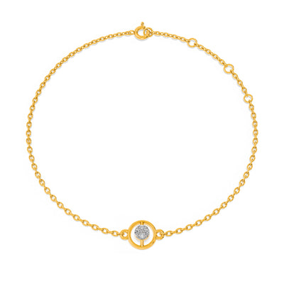 Orba Shine 9KT Gold Lab Grown Diamond Bracelet