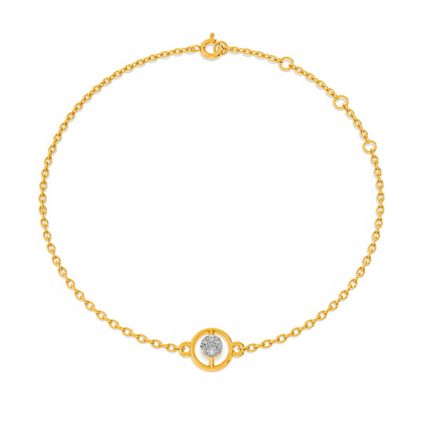 Orba Shine 9KT Gold Lab Grown Diamond Bracelet