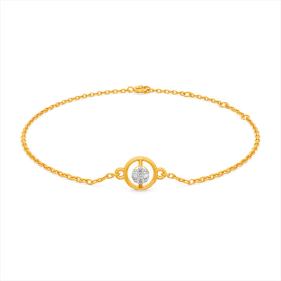 Orba Shine 9KT Gold Lab Grown Diamond Bracelet