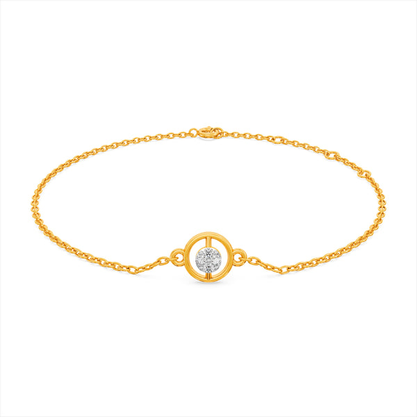 Orba Shine 9KT Gold Lab Grown Diamond Bracelet