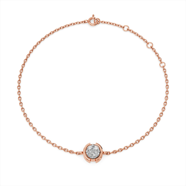 Veda Orb 9KT Gold Lab Grown Diamond Bracelet - 5  