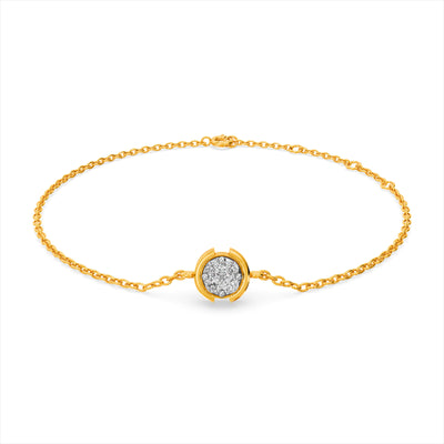 Veda Orb 9KT Gold Lab Grown Diamond Bracelet