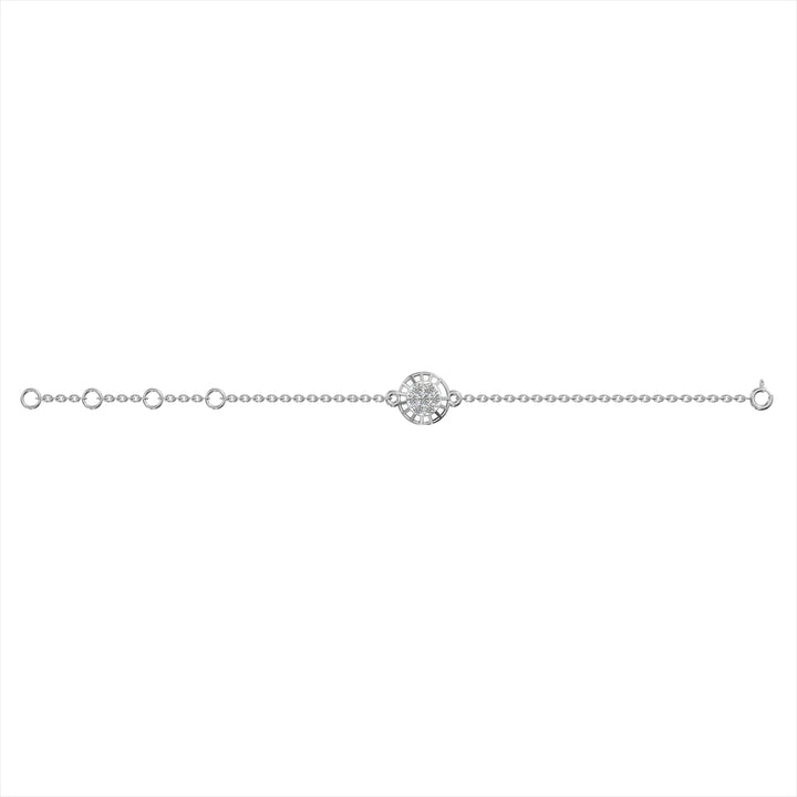 Niva Halo 9KT Gold Lab Grown Diamond Bracelet - 1 
