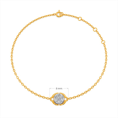Stella Coin 9KT Gold Lab Grown Diamond Bracelet