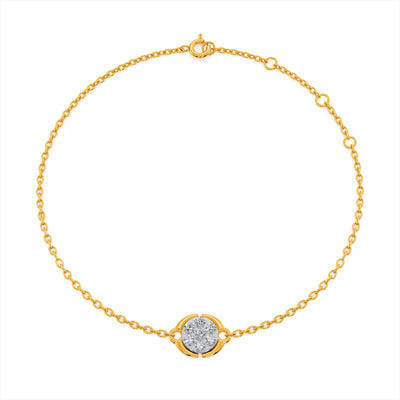 Stella Coin 9KT Gold Lab Grown Diamond Bracelet