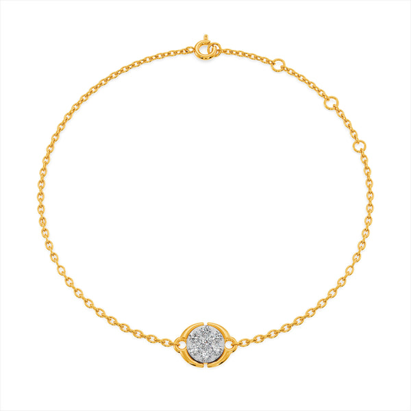 Stella Coin 9KT Gold Lab Grown Diamond Bracelet - 8 