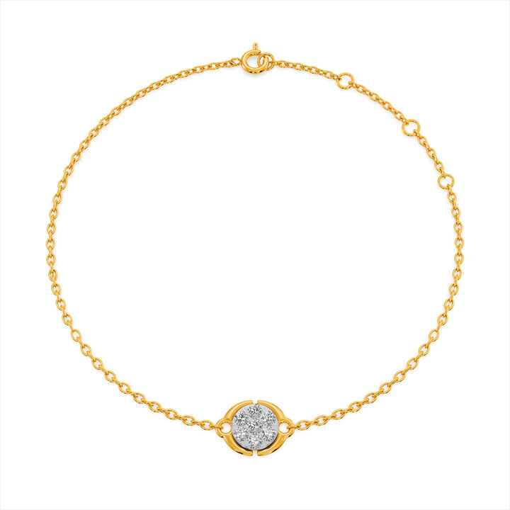 Stella Coin 9KT Gold Lab Grown Diamond Bracelet - 8 